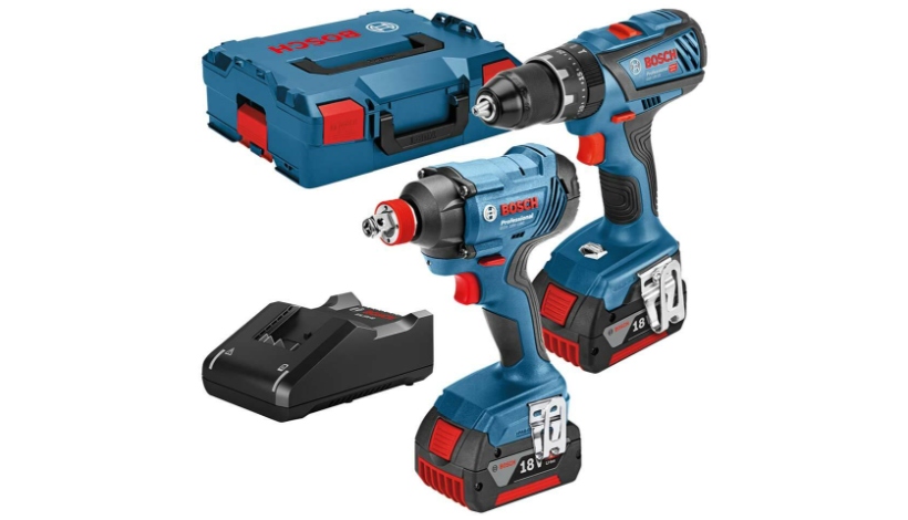 BOSCH PROFESSIONAL COMBI DRILL & IMPACT DRIVER TWIN PACK GDX18V-180+GSB18V-28