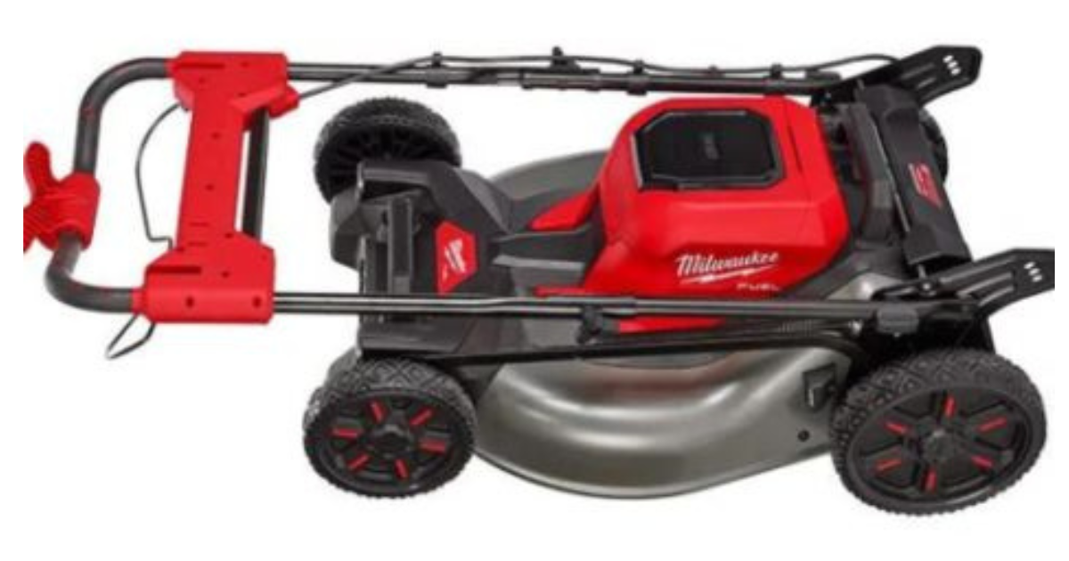 Milwaukee lawnmower easy to store