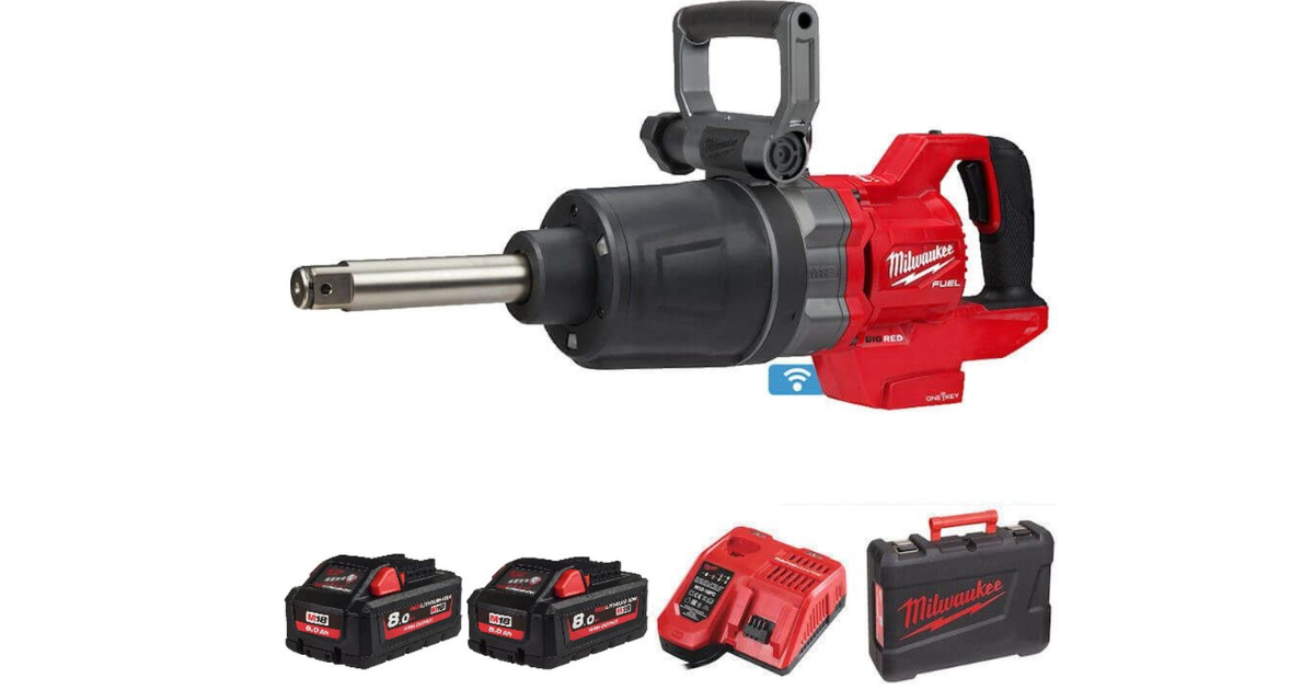 Milwaukee M18 Fuel 1"Dr D Handle Impact Wrench M18ONEFHIWF1D-802C