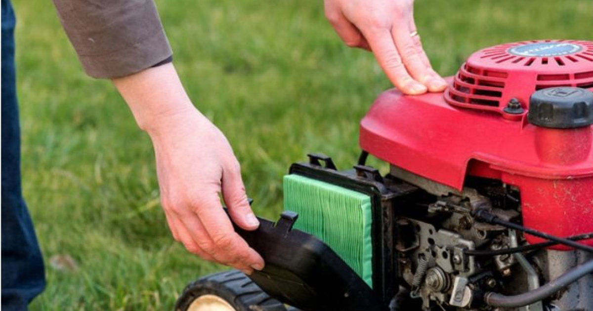 Changing air filter on your lawn mower