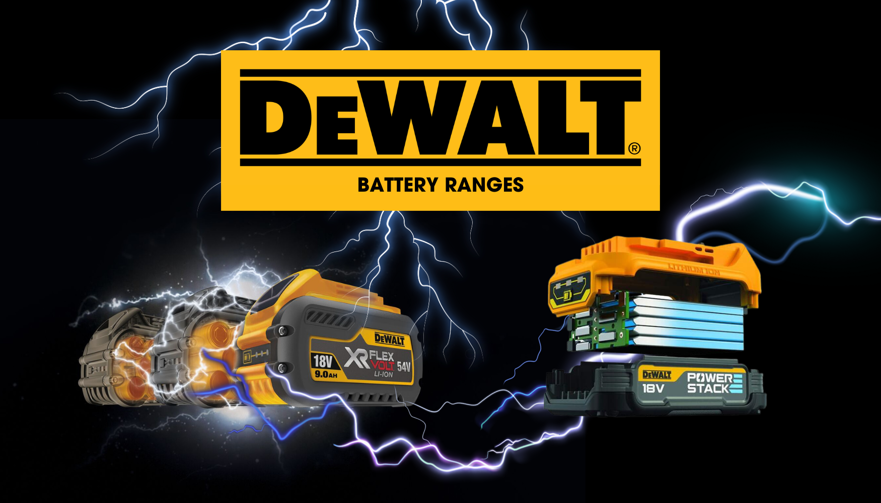 DeWalt Battery Ranges