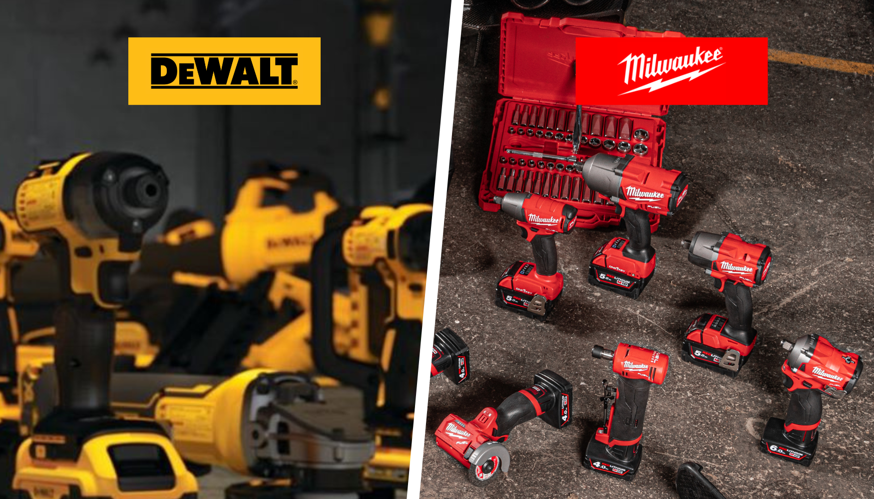 DeWalt and Milwaukee are both good options if you want a good power tool at a good price but you don't want to compromise on quality this Black Friday