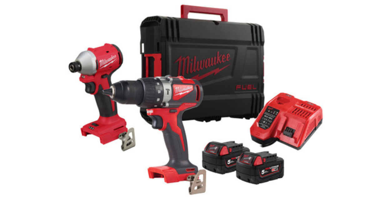 Milwaukee M18 Brushless Drill & Impact Driver Twin Pack M18BLPP2A3-502X