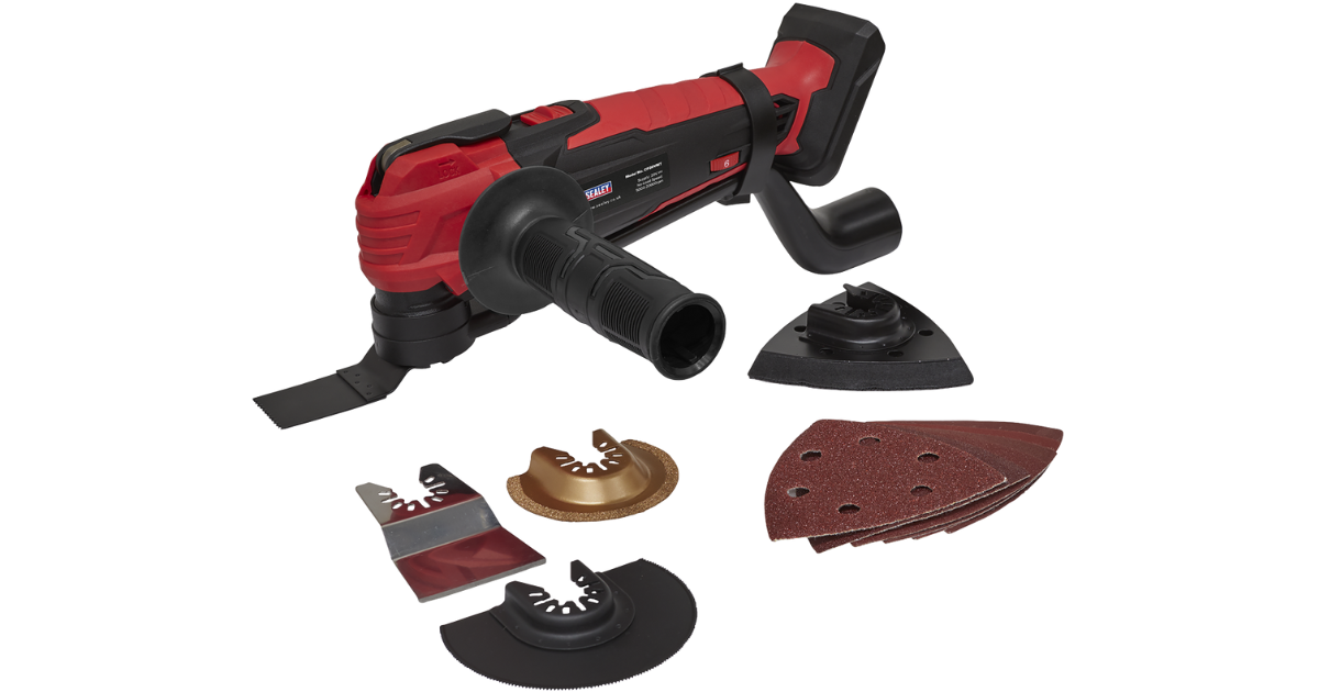 Sealey CP20VMT multi tool with accessories