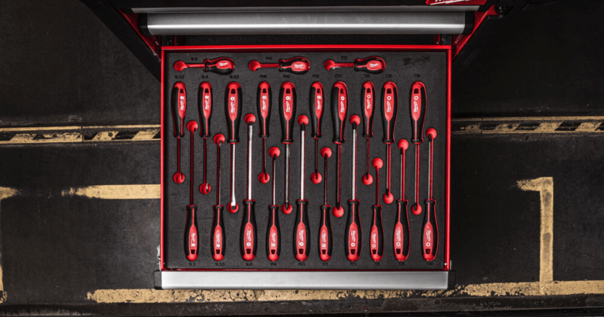 Milwaukee 23 Piece Trilobe Screwdriver Set in Foam Insert 4932479830