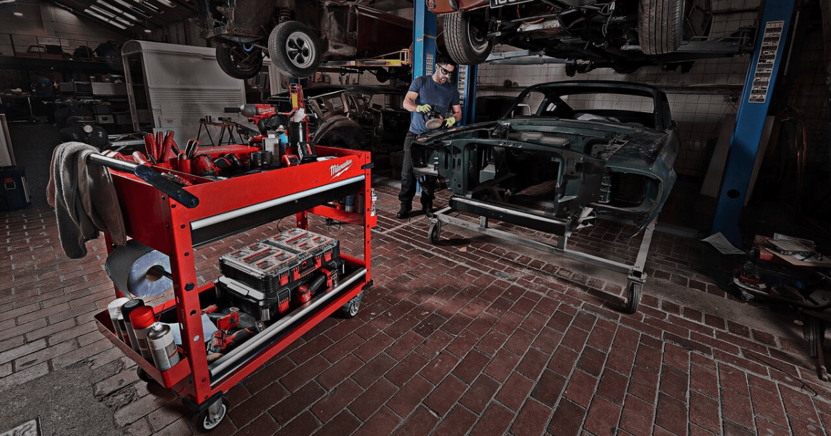 Milwaukee 40″ Steel Workshop Trolley Cart 4932478857