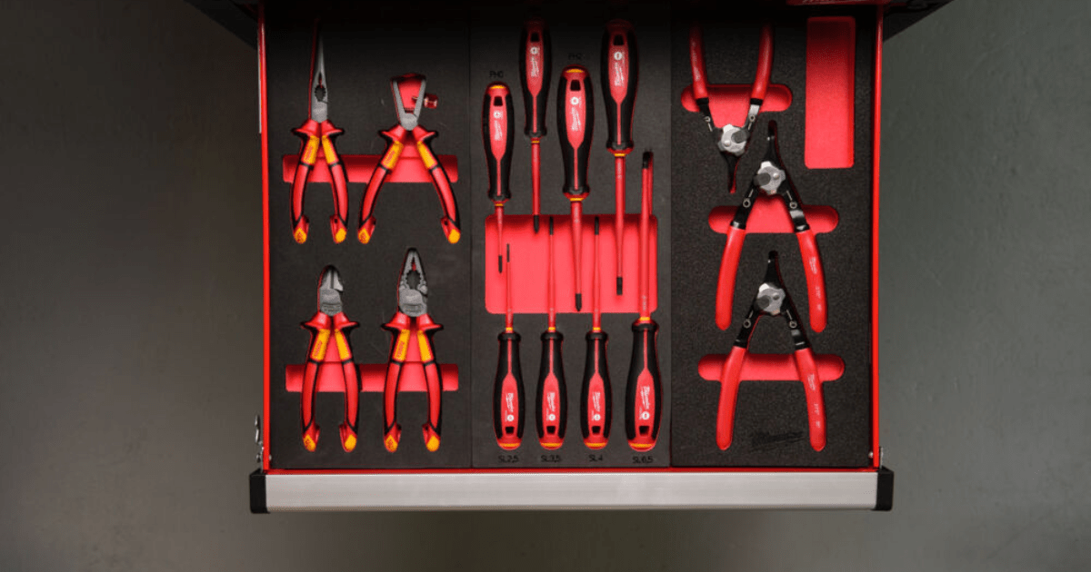 Milwaukee VDE 8pc Tri-Lobe Screwdriver Set Foam Insert 4932493249