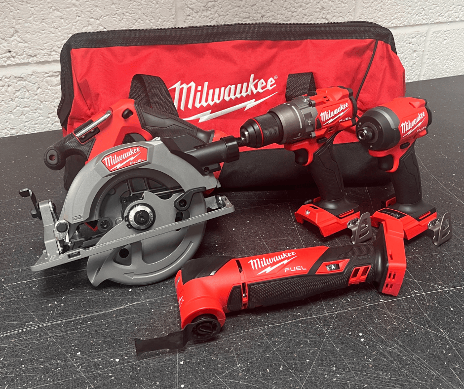 Milwaukee M18 Fuel 4 Piece Tradesperson Power Tool Kit M18BLK200