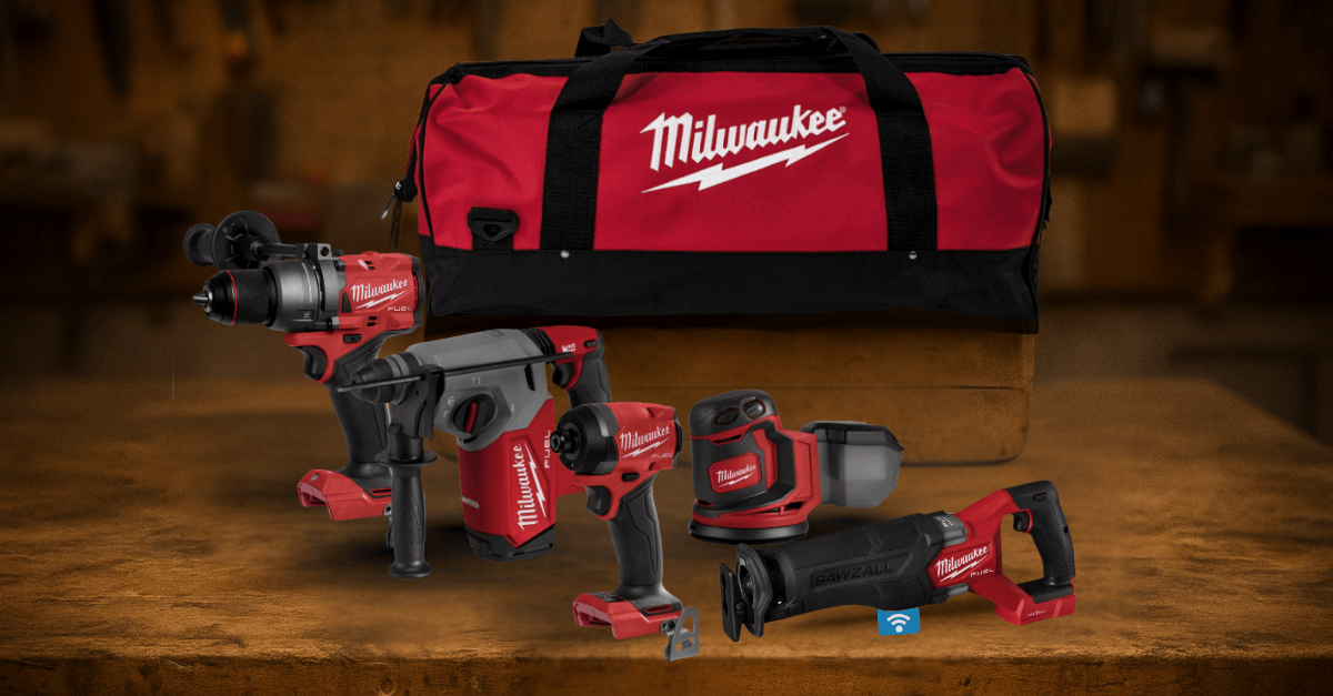 Milwaukee M18 5 Piece Fuel Power Tool Kit M18BLK300
