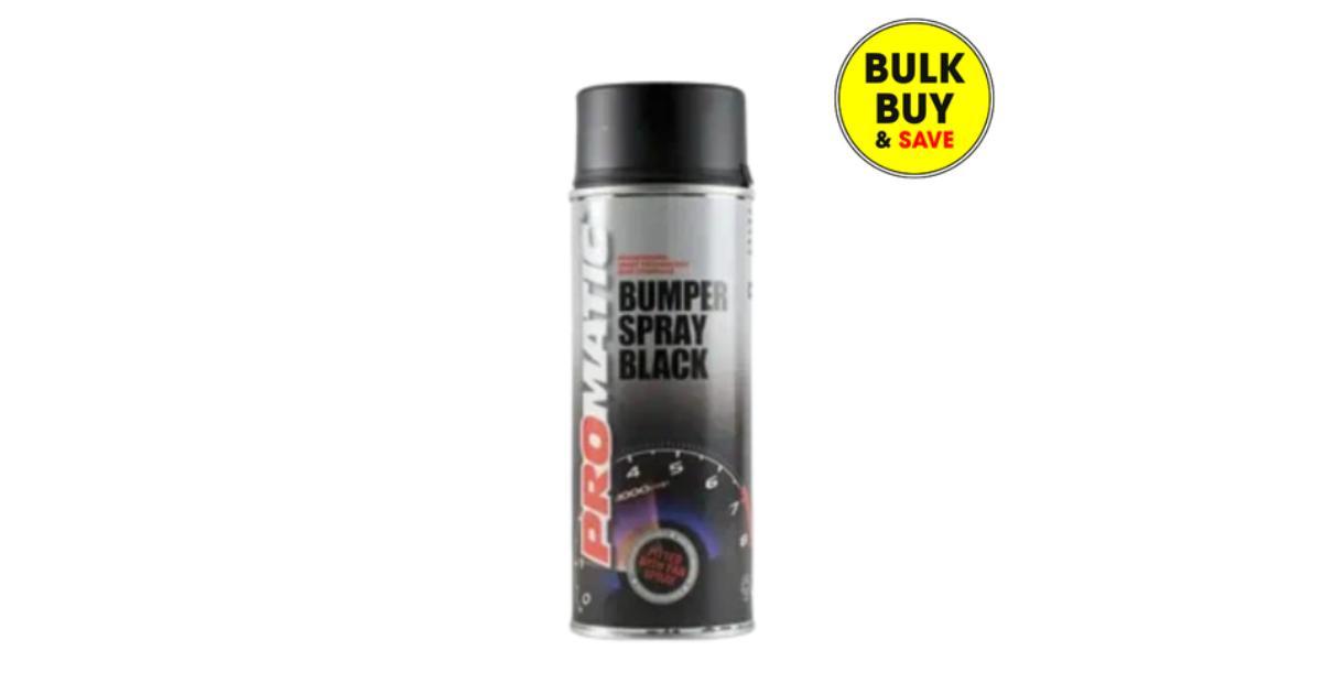 ProMatic 400ml Bumper Spray Black Aerosol BSB400