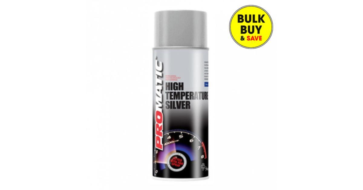 ProMatic High Temperature Silver Aerosol Paint 400ml HTS400