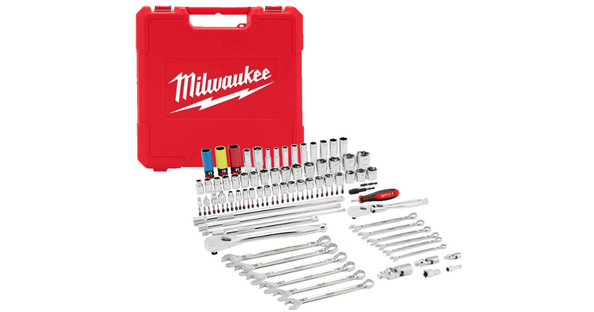 Milwaukee 108pc Drive Mechanics Set 1/4'' 3/8'' & 1/2'' 4932501845