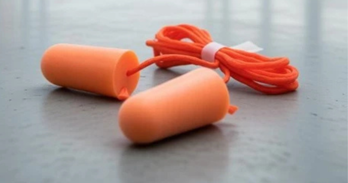 3M 1110 Disposable Corded Foam Earplugs 100 Piece