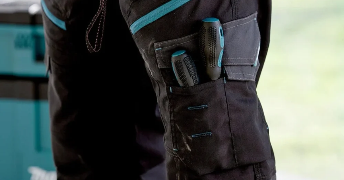 Makita Workwear MK303M Vector Stretch Work Trousers