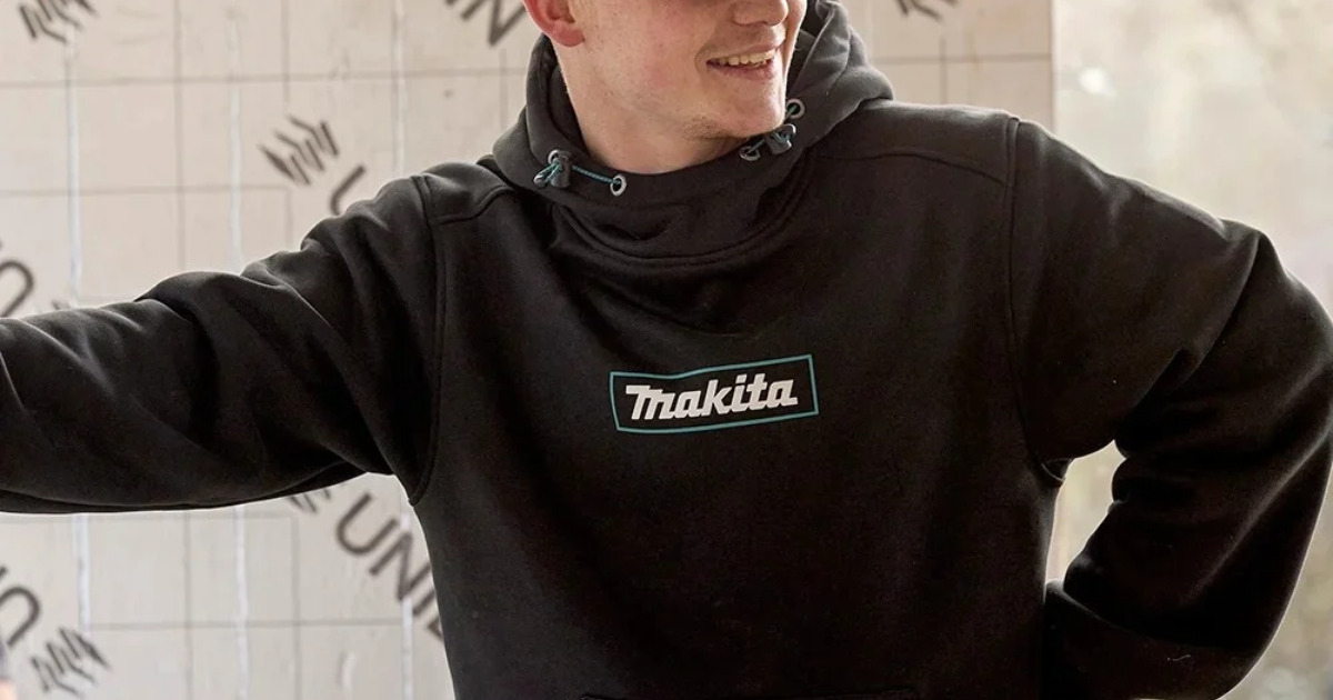 Makita Workwear Origin Hoodie, Black Colour
