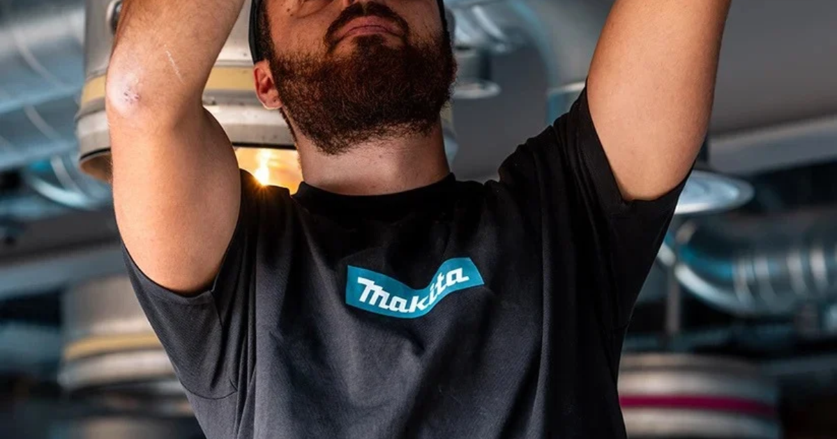 Makita Workwear Origin T-Shirt, Black Colour