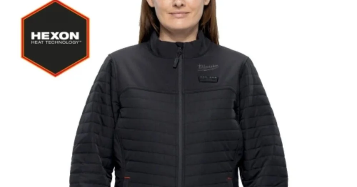 Milwaukee M12 Hexon Heated Ladies Black Hoodie M12HHLBL5-0